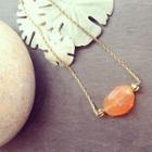  Orange Stone Necklace