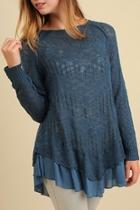  A-line Textured Sweater