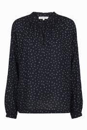  Printed Navy Blouse