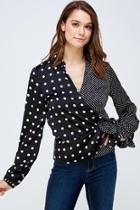  Dot Print Blouse
