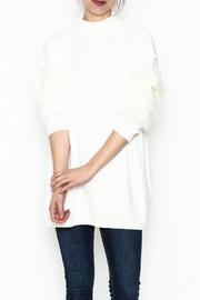  Fur Sleeve Sweater