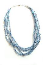  Crocheted Necklace W/beads