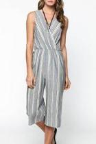  Striped Capri Jumpsuit