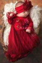  Ruby Gown With Headband
