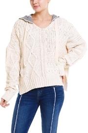  Knit Hoodie Sweater
