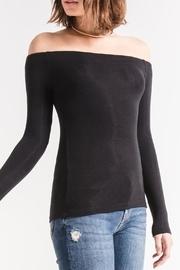  Ribbed Off-the-shoulder Top