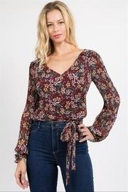  Pleated Tie-band Top