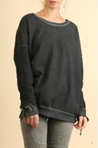  Mineral Washed Crewneck Sweater
