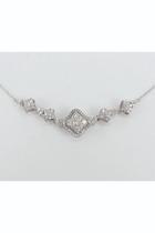  Diamond Cluster Necklace, 18