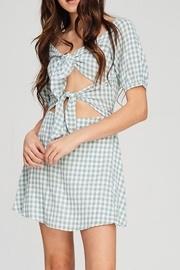  Check Cutout Dress