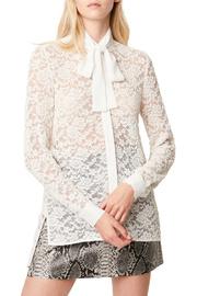  Baen Lace Neck Tie Blouse