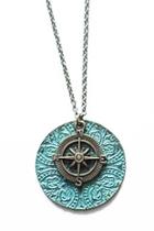  Compass Pendant Necklace