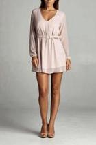  Blush Belted Dress