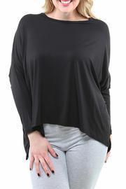 Plus-size Long-dolman-sleeve Top