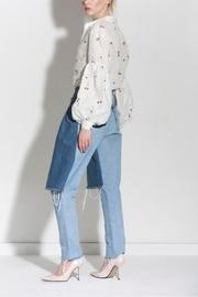  Cherry Linen Blouse