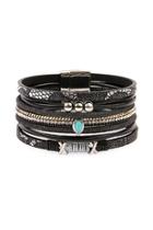 Turquoise-detailed Trendy Leather-bracelets