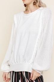  Knit Ruffle Top