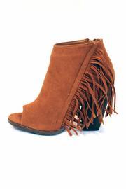  Suede Fringe Bootie