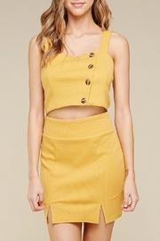  Button-down Crop Top