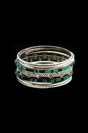 Silver Teal Bracelets