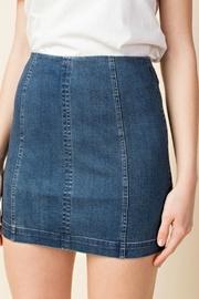  High Waist Denim Skirt