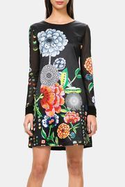  Satin Flowered Dress