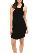  Ribbed Open Back Dress