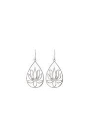  Silver Lotus Earrings