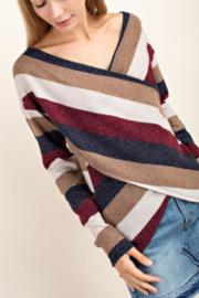  Metallic Criss-cross Sweater