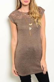  Brown Lace Top