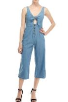  Denim Knot Jumpsuit