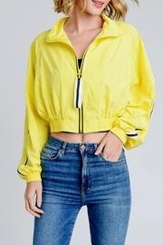  Cropped Stripe Windbreaker