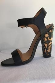  Leather Embellished Heel