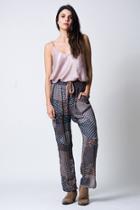  Plaid Patchwork Pant