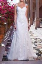  Sleeveless Pleated Bridal Gown