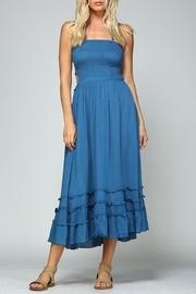  Tropical Solid Dress