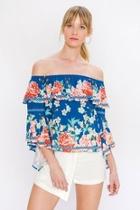  Ruffle Offshoulder Top