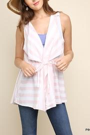  Sleeveless Draped Vest