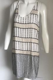  Ivory Embellished Mini-dress