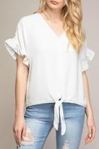  Drop Shoulder Crop-top