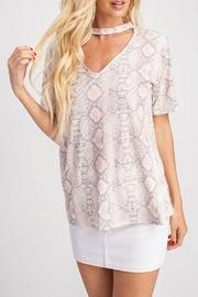  Pink Snakeskin Top