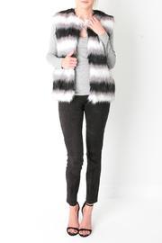  Striped Fur Vest