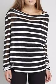  Striped Long Sleeves Top