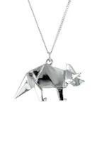  Necklace Triceratops Silver