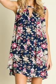  Floral Keyhole Dress