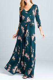  Flowered Wrap Maxi-dress