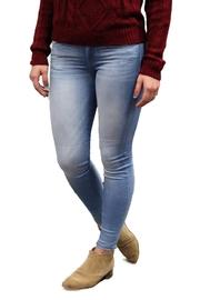 Mid Rise Stretch Light Wash Jeans