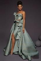  Embellished Ruffles Gown