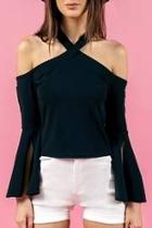  Halter Sleeve Top