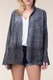  Suede Jacket With Bell Sleeves